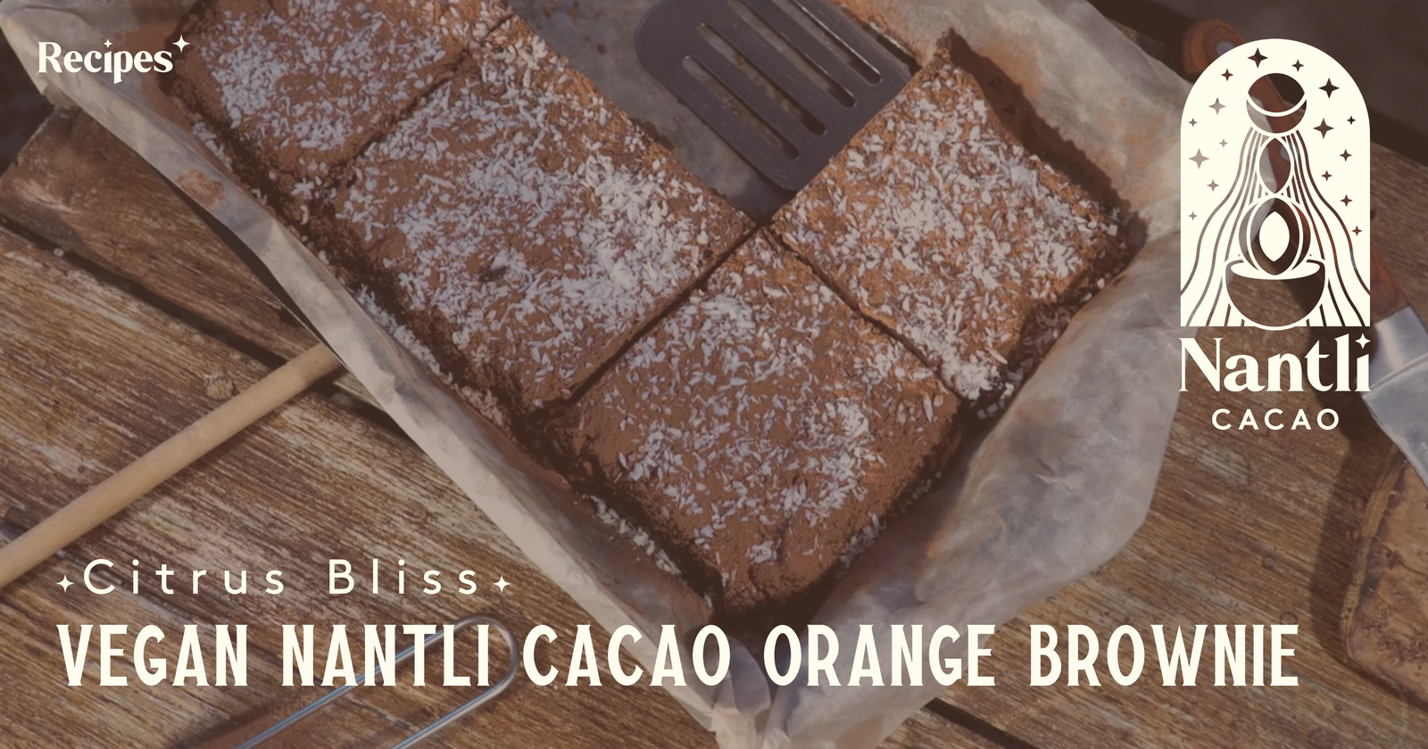 Vegan Nantli Cacao Orange Brownies